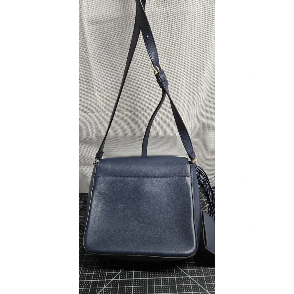 Salvatore Ferragamo Gancini‎ shoulder bag blue leather AU-21/6977